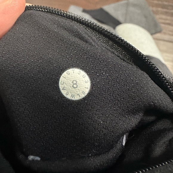 Lululemon Pace Rival Crop 19” Heathered Black/ Heathered Slate - Picture 5 of 5